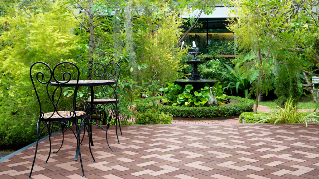 Biofil építészet szerint épült kert. Biofil építészet szerint épült kert.